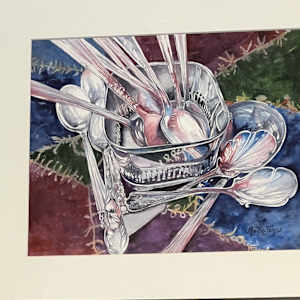 Crazyquilt and Suqar Spoons by Mollie Jones