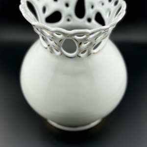 Fluted Lace-top Vase by Nicole Nalbach 