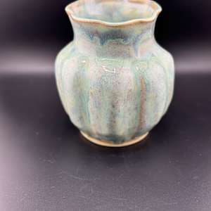 Sculpted Vase in Mint by Nicole Nalbach 