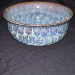 Serving Bowl- blue by Nicole Nalbach 