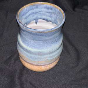 Shades of blue vase by Nicole Nalbach 
