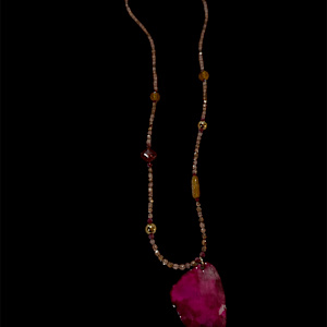 Rose Necklace by Barbara Miller 