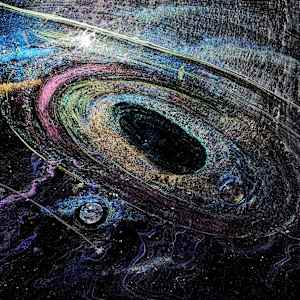 GALAXY IN  MOTION by Pam McAdams  Image: Galaxy in Motion