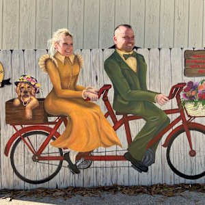 Photo Op Mural - City of Mineola, Texas by Deborah Setser 