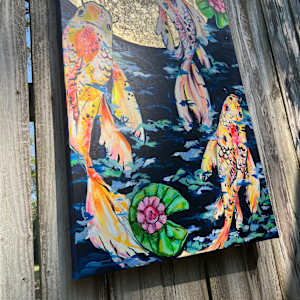 “Koi by Moonlight” by Jennifer Thornton Moreman 