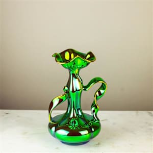 Ribbon-Ear Vase by Zsolnay Company, Image 2.
