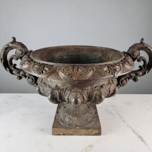 French Cast Iron Urn 10"x20" 