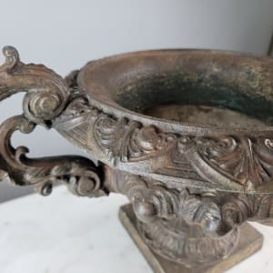 French Cast Iron Urn 10"x20" 