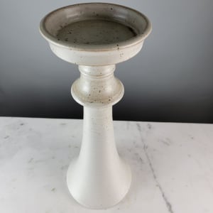Handmade Potttery Candleholder 17.5" 