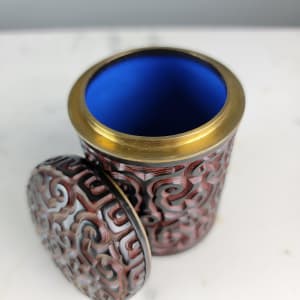 Hand Carved Cinnabar Jar 