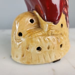 Chinese Red Porcelain Parrot 