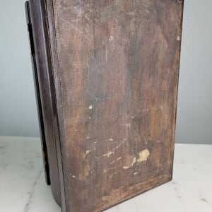 Marquetry Inlay Box with Key 