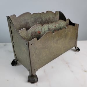 Brass Memo Organizer by American Arts and Crafts Style 