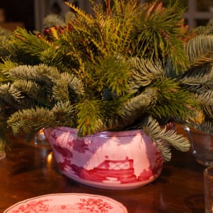 Oriente Italiano Porpora Centerpiece Bowl by Richard Ginori 