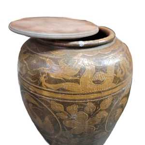 Chinese Glaze Magpie Pickling Jar 