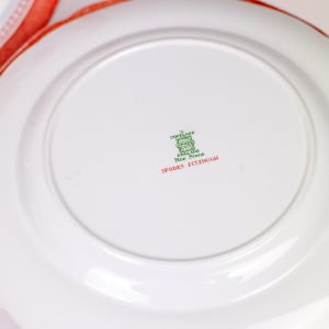 Fitzhugh Red Dinner Plates, Set Of 12 by Copeland Spode 