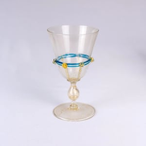 Vintage Italian Glass 14 Goblets 
