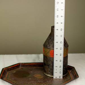 Tray and Bottle Tole Set, Image 5.