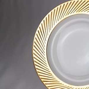 Etched Gold Luncheon Plates by Jean Luce 