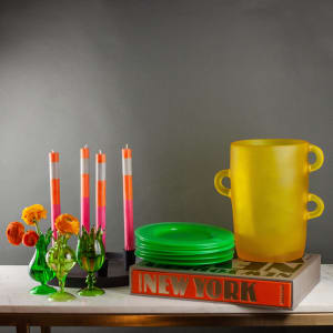 Green Jade dinnerware by Steuben 