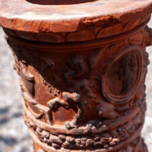 Italian Impruneta Terracotta Pedestal by Antica Manifattura Ricceri d'Impruneta 