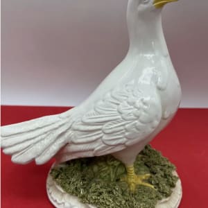 Pair of Italian Porcelain Turtle Doves 'K742' by Italian Porcelain Pottery Turtle Doves 