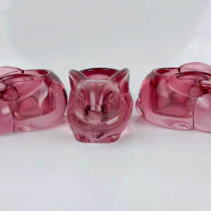 Indiana Glass Bunny Votive Candleholder/ Set of 3 by Indiana Glass Company