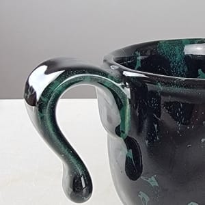 Bennington Black On Green Mug/ Set of 4 by Bennington Potters 