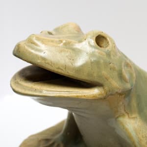 Glazed Ceramic Frog Fountain Head 