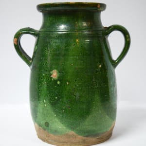 Green French Vintage Vase 