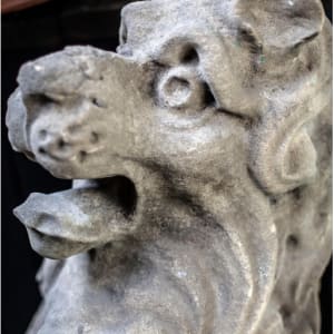 Sejant Lion Limestone 40"