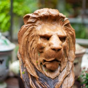 Antique French/ English Terra-Cotta Lion 