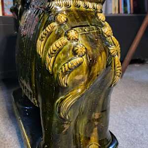 Hollywood Regency Emerald Elephant Garden Stools/ Pair 