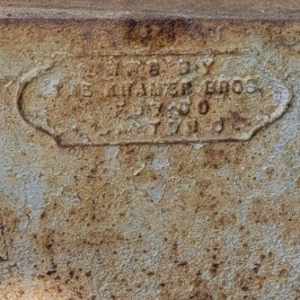 Kramer Bros. Iron Urn on Plinth by Kramer Brothers Company 