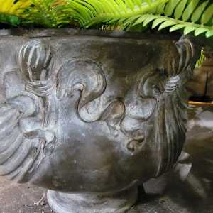 Bronze Garland Bowl Planter 