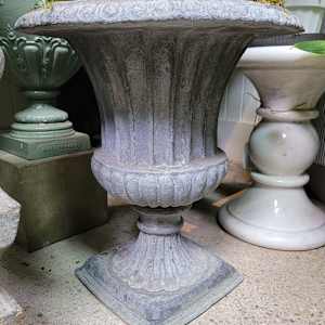 Scallop Lead Urn / Pair 