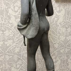 Cast Bronze Classical Boy on Marble Base, Image 8.