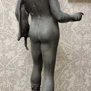 Cast Bronze Classical Boy on Marble Base, Image 9.