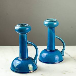 Japanese Candlesticks with Handle / Pair 