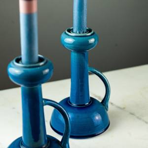 Japanese Candlesticks with Handle / Pair 
