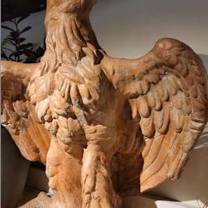 Glazed Terracotta Eagles / Pair 