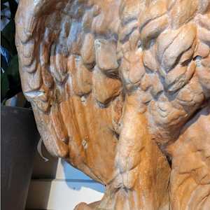 Glazed Terracotta Eagles / Pair 