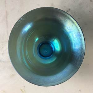 Steuben Glass Works Blue Aurene Bowl #2851 by Steuben 