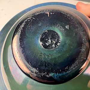 Steuben Glass Works Blue Aurene Bowl #2851 by Steuben 