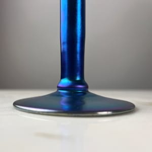 Steuben Glass Works Blue Aurene Bud Vase #2556 by Steuben 
