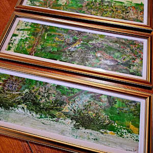 Amazon Scene 1C (Triptych) by Lorena Salinas 