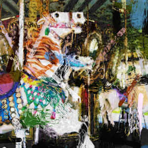 Carousel Horses 37 by Joseph Perryman