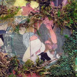 Green Man Before Tyranny (From "According to the Order of Nature", series) mixed media, $700.  Buyer pays shipping.  Prints available, contact artist. by Stephen Mead  Image: The series "According to the Order of Nature" was published as a book, https://www.amazon.com/According-Order-Nature-Cosmos-Made/dp/1523675918