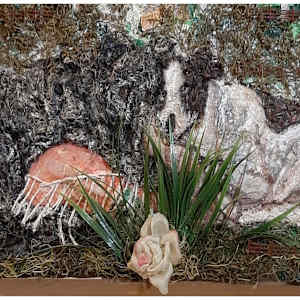 From the Temple of My Familiar (From "Our Book of Common Faith", series) mixed media, $800.  Buyer pays shipping.  Prints available, contact artist. by Stephen Mead  Image: From the Temple of My Familiar Detail 1 - The series "Our Book of Common Faith" was published as a book, https://www.amazon.com/Book-Common-Faith-Stephen-Mead/dp/1442162724