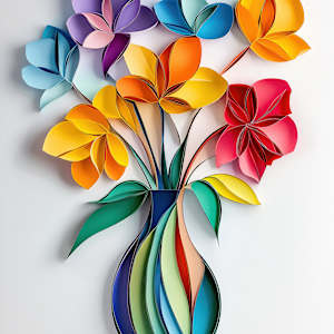 A Symphony of Quilled Petals by Mohamed Ayman DAEF